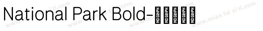 National Park Bold字体转换